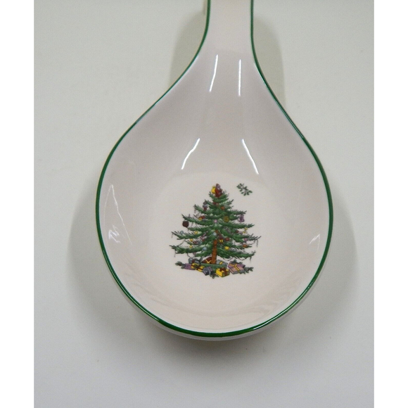 Spode Christmas Tree Porcelain Spoon Rest S3324-A8 - Picture 1 of 12